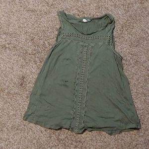 Army green tank top